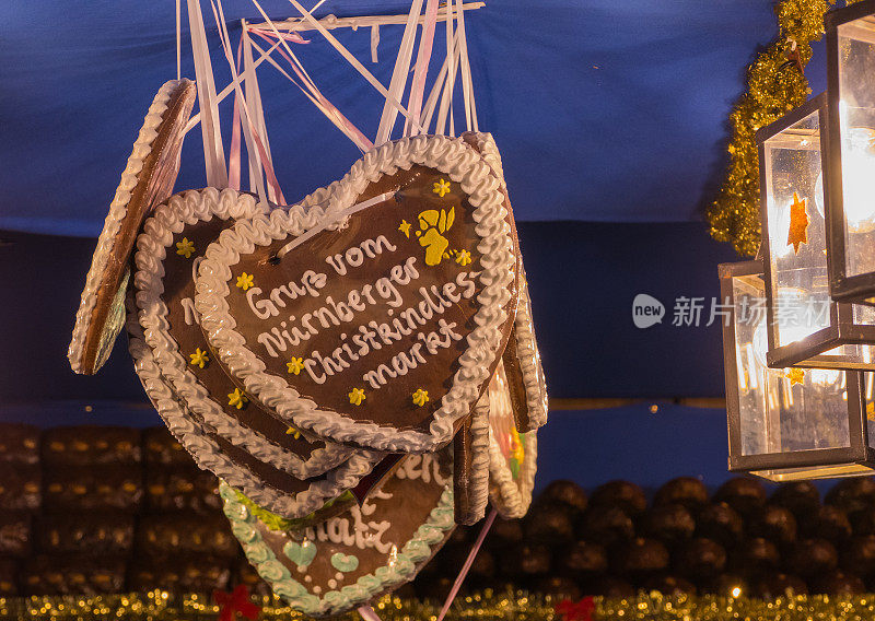 来自德国纽伦堡圣诞市场的问候“Gruß vom Nuernberger christkindlesmarket”